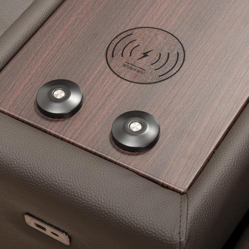 ヤマダオリジナル 電動リクライニングソファ 「YES140018N DBR2PカワCU