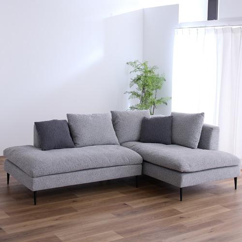 カウチソファ 右カウチ 幅220×奥行150／90×高さ81cm 座面高さ41cm