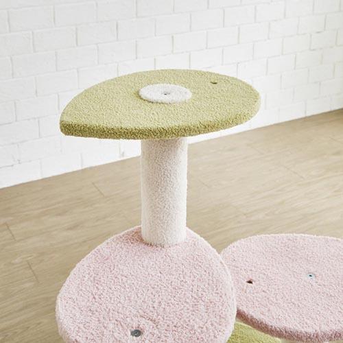 後藤家具物産 キャットタワー モモ 小屋付き ハンモック付き ピンク CAT-TW-MOMO_6
