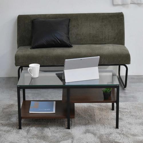 B.Bファニシング ガラスセンターテーブル Exie 幅80×奥行44.5×高さ39cm