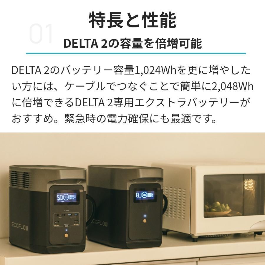 EcoFlow エコフロー ZMR330EB DELTA 2専用エクストラバッテリー