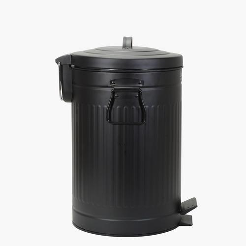 BOITE NQ-0196 リビングトラッシュカン 12L ブラック : ベスト電器