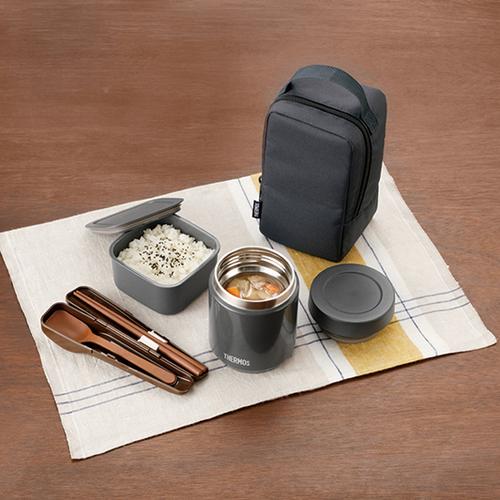 THERMOS サーモス真空断熱スープランチセット JEE800DGY400ml