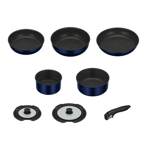 THERMOS サーモス取っ手のとれるフライパン8点セットEA KSE8ADPBL