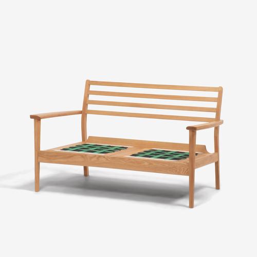 大塚家具［2人掛］ラブソファ「シネマ」本体＋ヌードクッション レッドオーク材ホワイトオーク色 カバーリングタイプ ※カバー別売 全９色_11