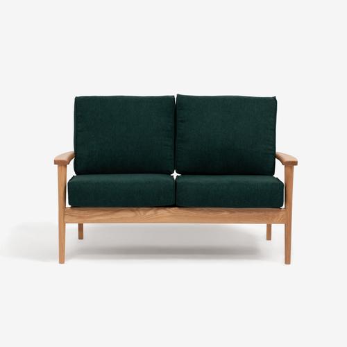 大塚家具［2人掛］ラブソファ「シネマ」本体＋ヌードクッション レッドオーク材ホワイトオーク色 カバーリングタイプ ※カバー別売 全９色_7