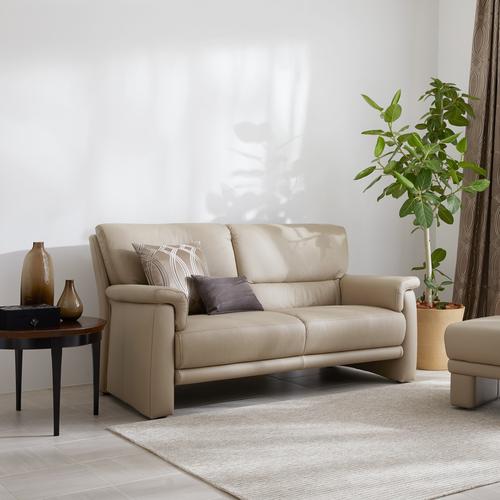 大塚家具 [2.5人掛] ドイツ製ソファ「ベルク」本革 総革張り#24 トープ