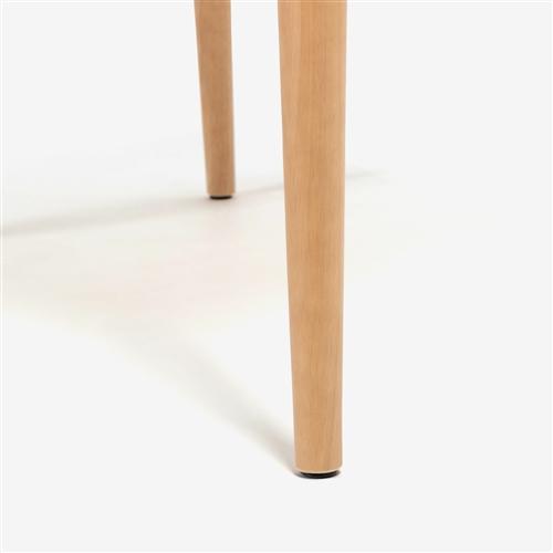 大塚家具 ダイニングテーブル「ユノ3」幅120cm レッドオーク材ホワイト