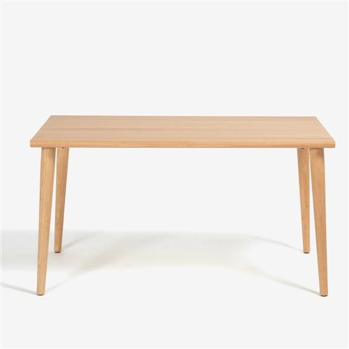 大塚家具 ダイニングテーブル「ユノ3」幅135cm レッドオーク材ホワイト