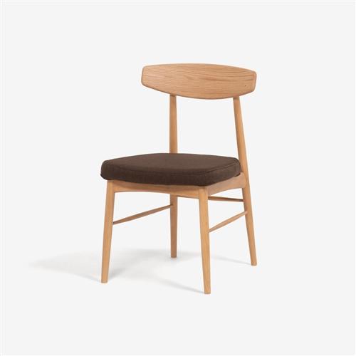大塚家具 ダイニングチェア「ユノ３A」レッドオーク材ホワイトオーク色 PVCアイボリー ※別売布カバー全9色【※AR対応】_10