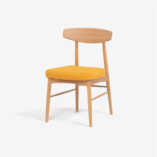 大塚家具 ダイニングチェア「ユノ３A」レッドオーク材ホワイトオーク色 PVCアイボリー ※別売布カバー全9色【※AR対応】_12