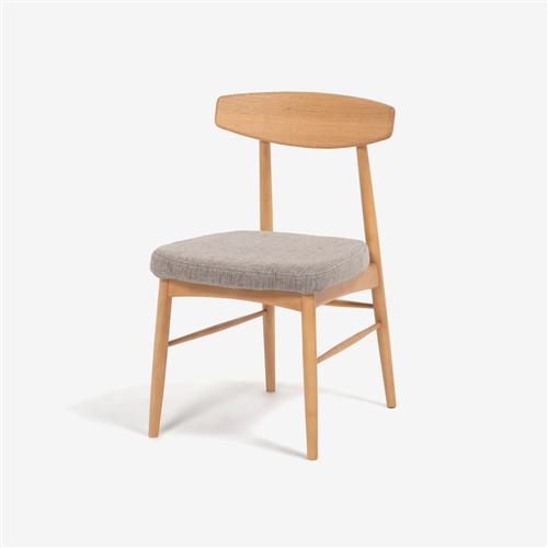 大塚家具 ダイニングチェア「ユノ３A」レッドオーク材ホワイトオーク色 PVCアイボリー ※別売布カバー全9色【※AR対応】_18