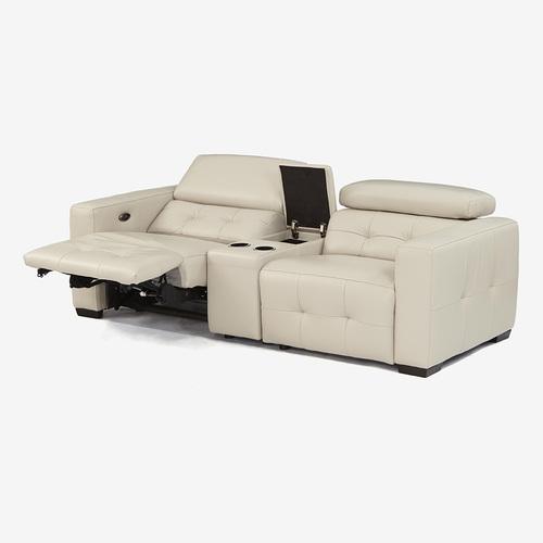 美品■IDC■L/S RELAX-39N■85.8万■総革■電動リクライニング IDC大塚家具 [2人掛]電動ソファ 「L／S-RELAX-39」 革 オイスター