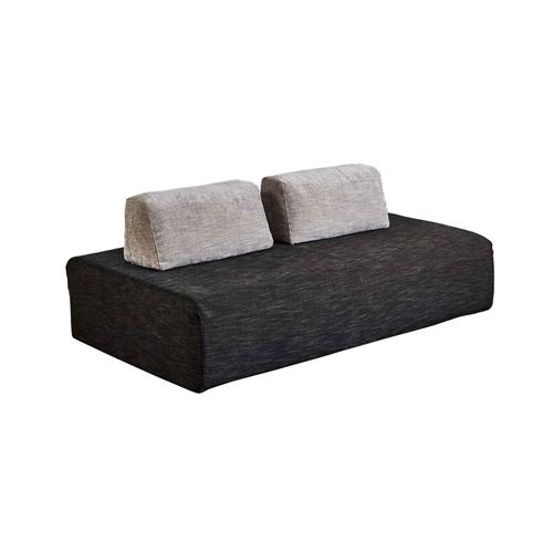 大塚家具 ソファ「アイランド」スリムサイズ 布ダークグレー／ライトグレ 大塚家具 ［3人掛］ソファ 「アイランド」 布 ダークグレー色 : ベスト