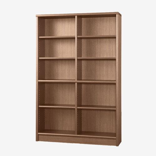 小島工芸 書棚 「Nアコード 120H」幅118.3cm ハイタイプ ウォールモカ