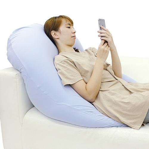 MOGU モグ  雲にのる夢枕(本体・カバーセット) MGY 横560mm×縦1100mm×奥行200mm ミストグレーの画像
