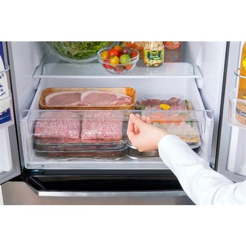 アイリスオーヤマ IRSN-32A 3ドア冷蔵庫 (320L・両開き) シルバー