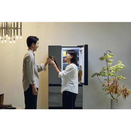無料長期保証】ツインバード HR-EI35B 4ドア冷蔵庫 中身が見える冷蔵庫