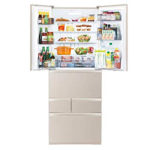 【無料長期保証】東芝 GR-W550FH(EC) 6ドア冷凍冷蔵庫 (551L・フレンチドア) サテンゴールド｜best-denki｜02