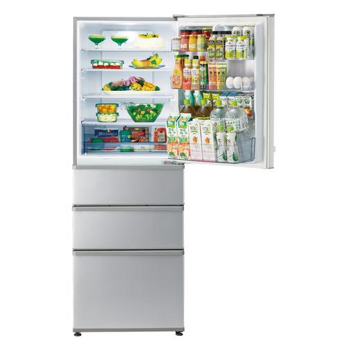 【無料長期保証】AQUA AQR-36P(S) 4ドア冷凍冷蔵庫 355L 右開き ブライトシルバー