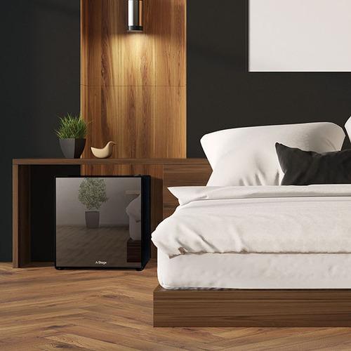 A-Stage PR01B-20MG ミラーガラス冷蔵庫 1ドア 20L 右開き 左開きに