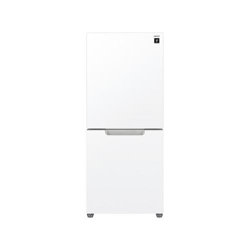 シャープ 冷蔵庫 152L 左右付替 2ドア 幅49.5cm 一人暮し向け ガラス