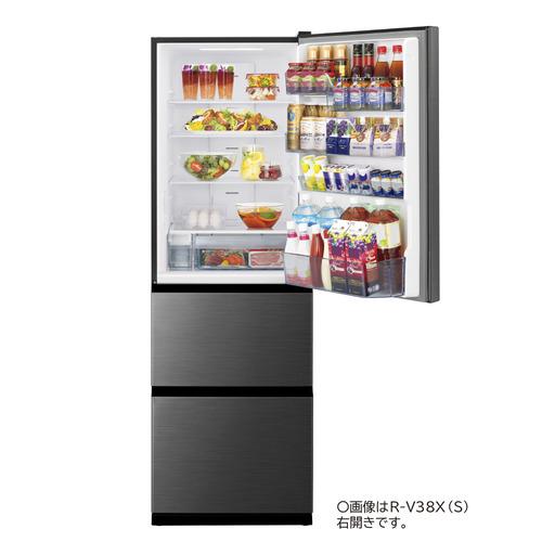 冷蔵庫 375L おしゃれ 鋼板 大容量 日立 20年製【地域限定配送無料】 日立 冷蔵庫 375L 左開き 3ドア 幅60cm 真ん中野菜室うるおいチルド R