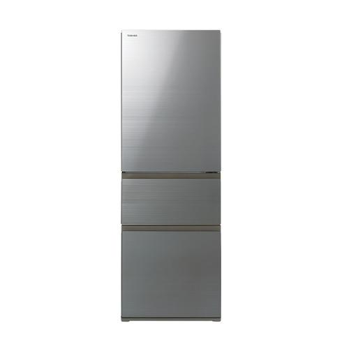 東芝 3ドア 冷蔵庫 大型 356L 2023年製 KR0187 東芝 冷蔵庫 356L 3ドア 右開き 幅 60cm 3段冷凍室 節電モード ヤマダ