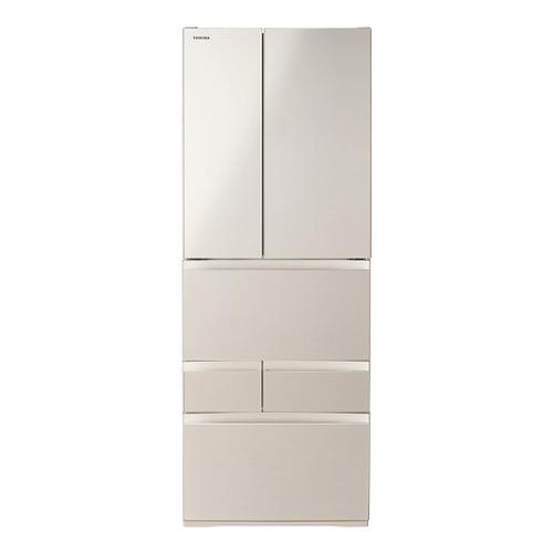 無料長期保証】東芝 冷蔵庫 601L 6ドア 観音開き 幅 68.5cm 摘みたて