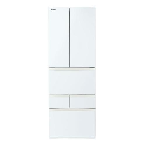 無料長期保証】東芝 冷蔵庫 462L 6ドア 観音開き 幅 65cm 摘みたて野菜