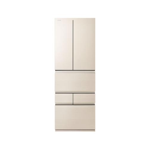 無料長期保証】東芝 冷蔵庫 506L 観音開き 6ドア 幅65cm メタリック