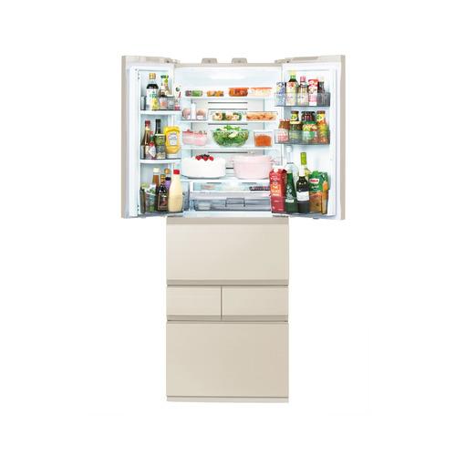 無料長期保証】東芝 冷蔵庫 506L 観音開き 6ドア 幅65cm メタリック