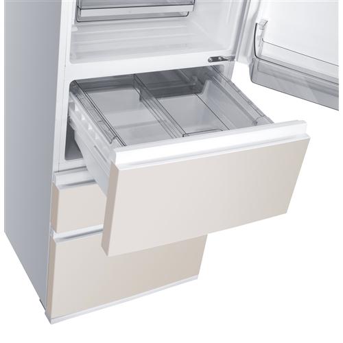 【超美品】REFAGE ヤマダオリジナル冷蔵庫 370L　ベージュ 2026年製 5年保証つき】REFAGE YRZ-F37N(C) ヤマダオリジナル冷蔵庫 370L
