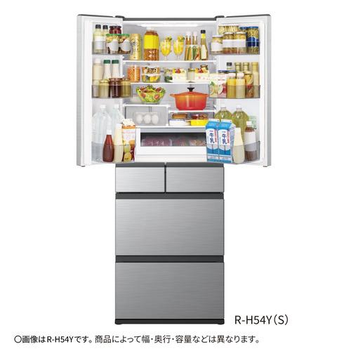 無料長期保証】日立 冷蔵庫 540L 観音開き 6ドア 幅65cm まんなか3段大