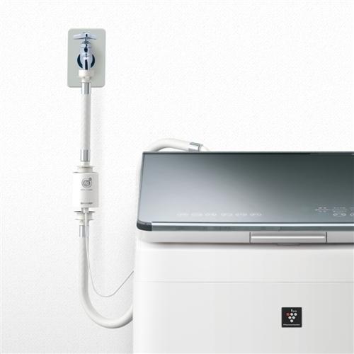 シャープ 抗菌・防臭!毎回の洗濯水に銀イオンをプラス「洗ったのに臭う」をスッキリ解消!簡単装着 銀イオンホース AS-AG1|best-denki|10