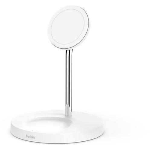 Belkin ワイヤレス充電器　ベルキン　magsafe 白　充電doc Belkin ベルキン WIZ010DQWH MagSafe急速充電対応 iPhone,, AirPods