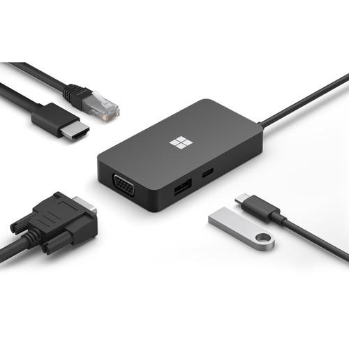 Microsoft 161-00006 Surface USB-C トラベル ハブ ブラック 16100006