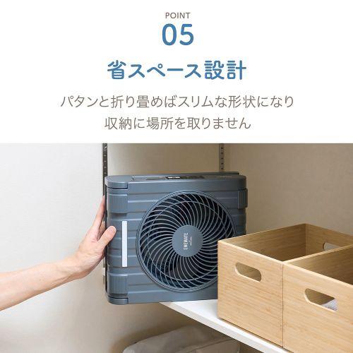 APIX APF-565L(GY) ソーラーパワーファン 強化バンパー搭載 防水仕様 