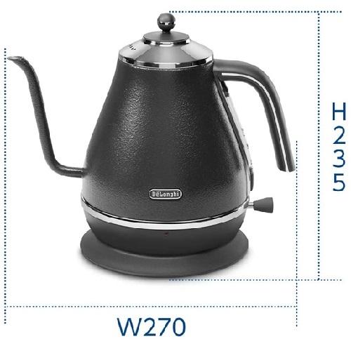 未開封 デロンギカフェケトル icona KBOE1220J-GY Amazon | De'Longhi (デロンギ) 電気カフェケトル アイコナ