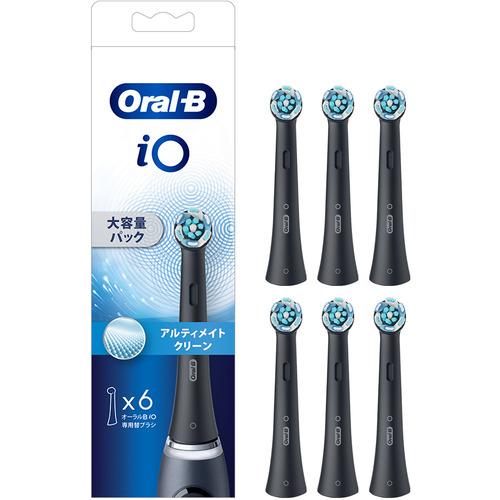 ブラウン IORBCB-6EL アルティメイト 替ブラシ6本 Oral-B ブラック