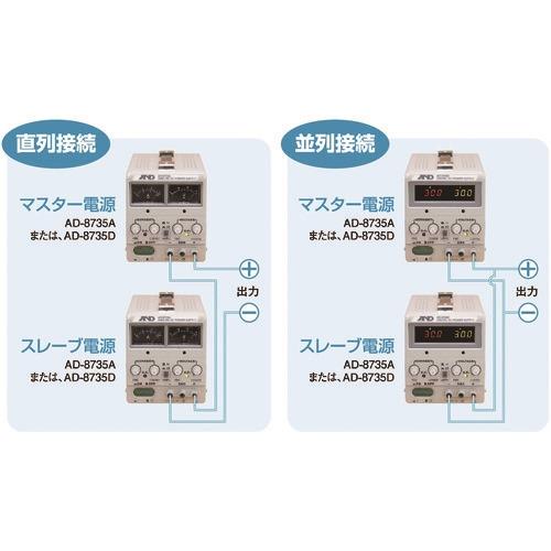 A&D 直流安定化電源トラッキング動作可能LEDデジタル表示 AD8735Dの画像