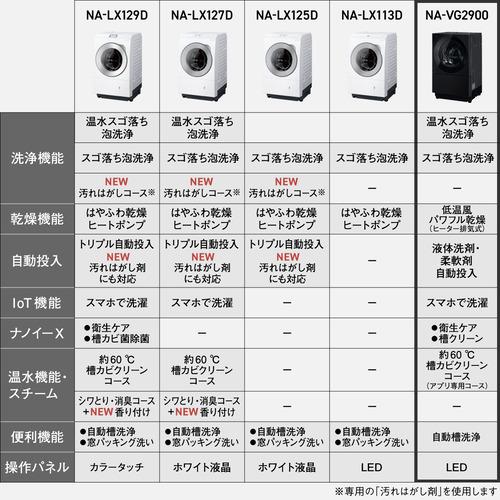無料長期保証】パナソニック NA-VG2900L-K ななめドラム洗濯乾燥 無料長期保証】パナソニック NA-VG2900L-K ななめドラム洗濯乾燥