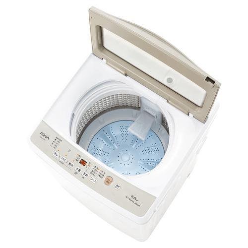AQUA AQW-S6R(W) 全自動洗濯機 上開き 洗濯6kg ホワイト AQUA AQW-S6R(W) 全自動洗濯機 上開き 洗濯6kg ホワイト