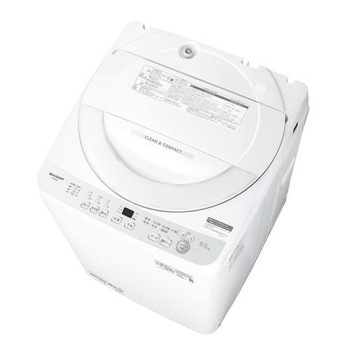 シャープ ESGE6J 全自動洗濯機 洗濯 6.0kg シルバー系 : ベスト シャープ ESGE6J 全自動洗濯機 洗濯 6.0kg シルバー系 : ベスト