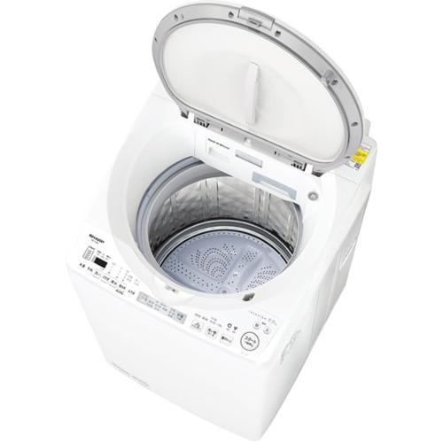 シャープ ES-TX8K-W 縦型洗濯乾燥機 (洗濯8.0kg・乾燥4.5kg) : ベスト