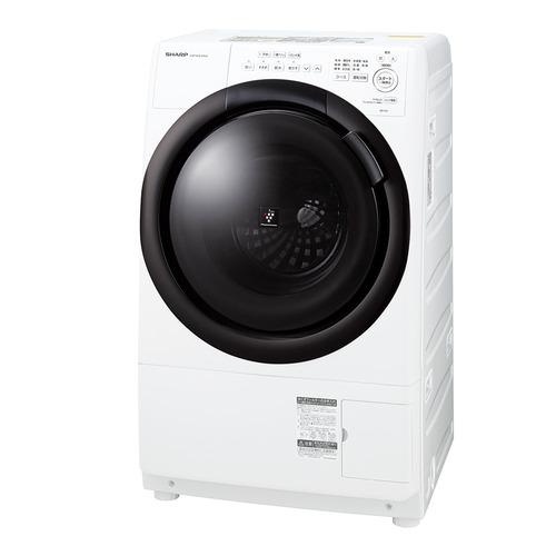 シャープ ドラム式洗濯機 左開き 洗濯7.0kg 乾燥3.5kg 幅64cm 自動お