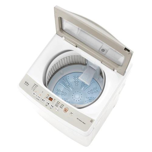 AQUA 全自動洗濯機 上開き 洗濯6kg 幅52.5cm 3Dアクティブ洗浄&高濃度