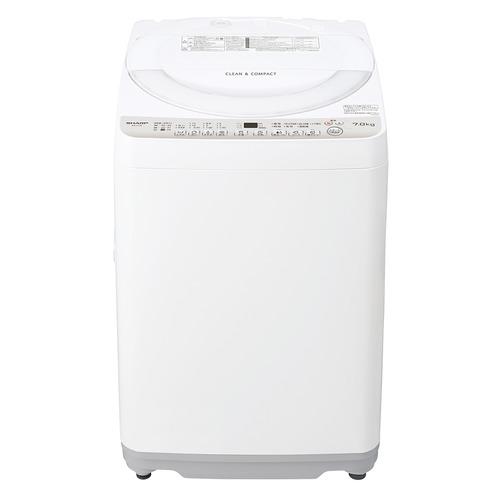 シャープ 全自動洗濯機 洗濯7kg 幅52cm 節水コース 穴なしサイクロン