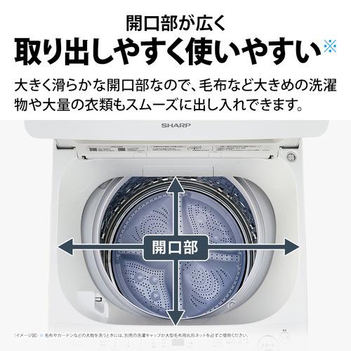シャープ インバーター洗濯機 洗濯10kg 幅60cm ステンレス穴なし槽