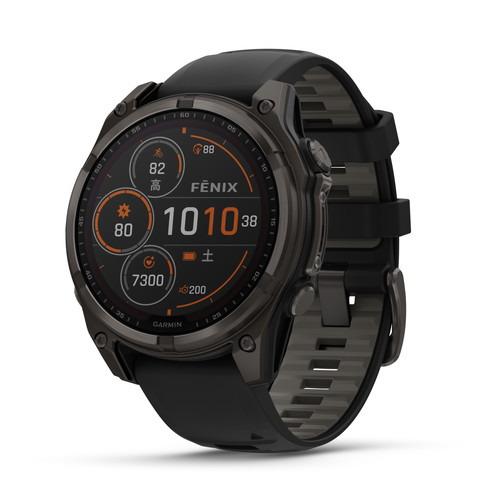 GARMIN 010-02906-50 fenix 8 Sapphire Dual Power 47mm GPSスマートウォッチ Suica対応 Carbon Gray